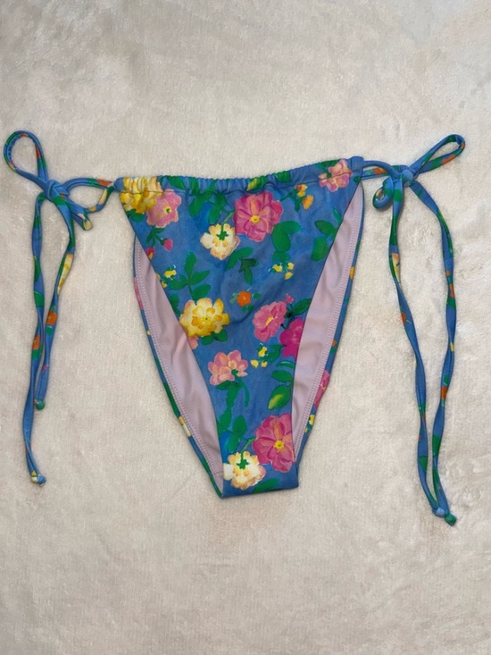 PacSun Other - NWOT PacSun Eco Blue Floral Tie Side Bikini Bottoms - Size Small